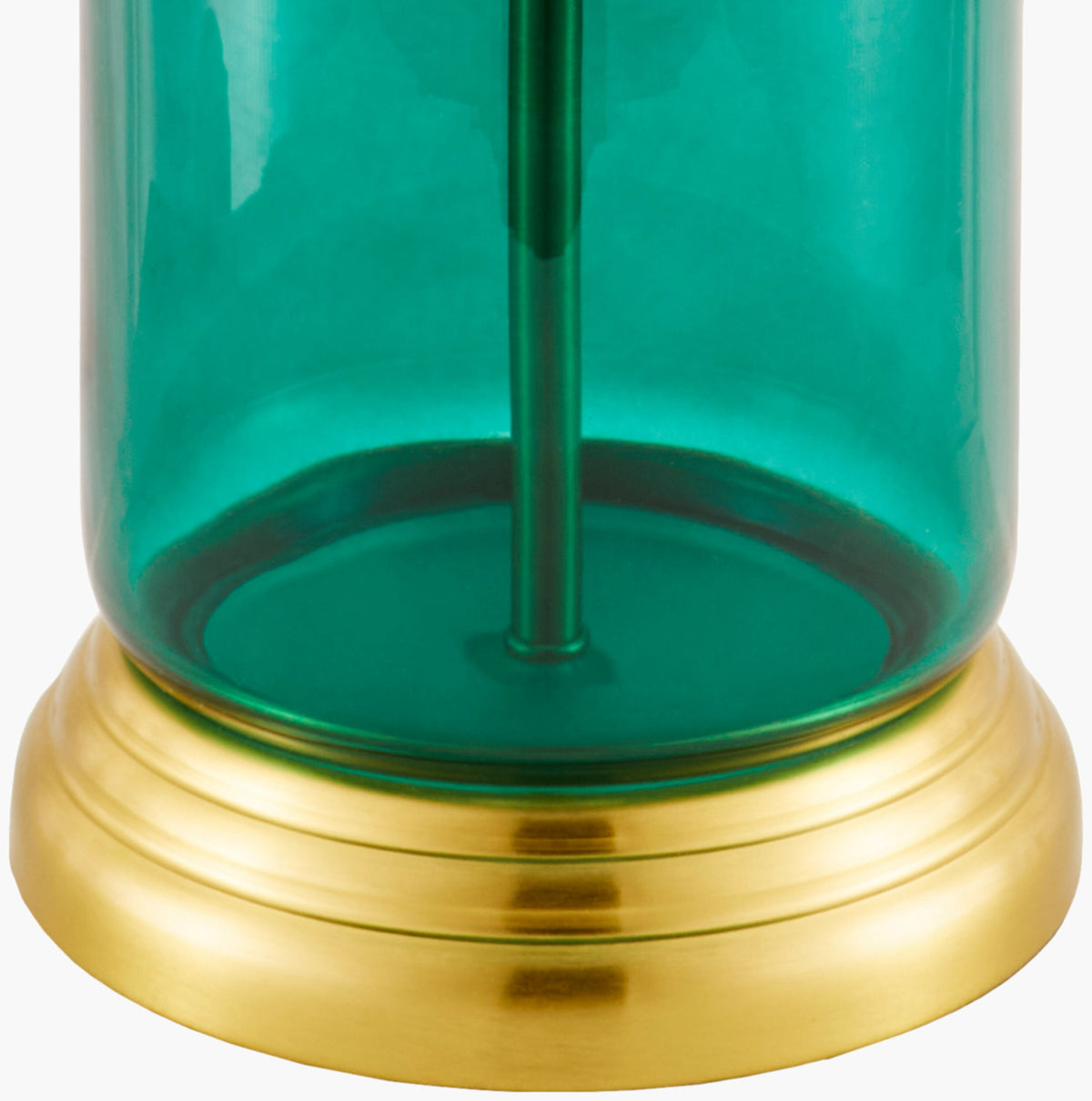 Wainaku 17" Glass Table Lamp, Hand Painted Blue