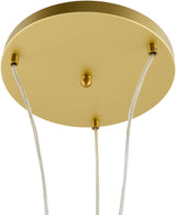 Wiluna Rubber Wood Chandelier, Hand Painted Dark Brown