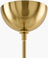 Warmandi Iron Pendant Light, Electroplated Metallic Gold