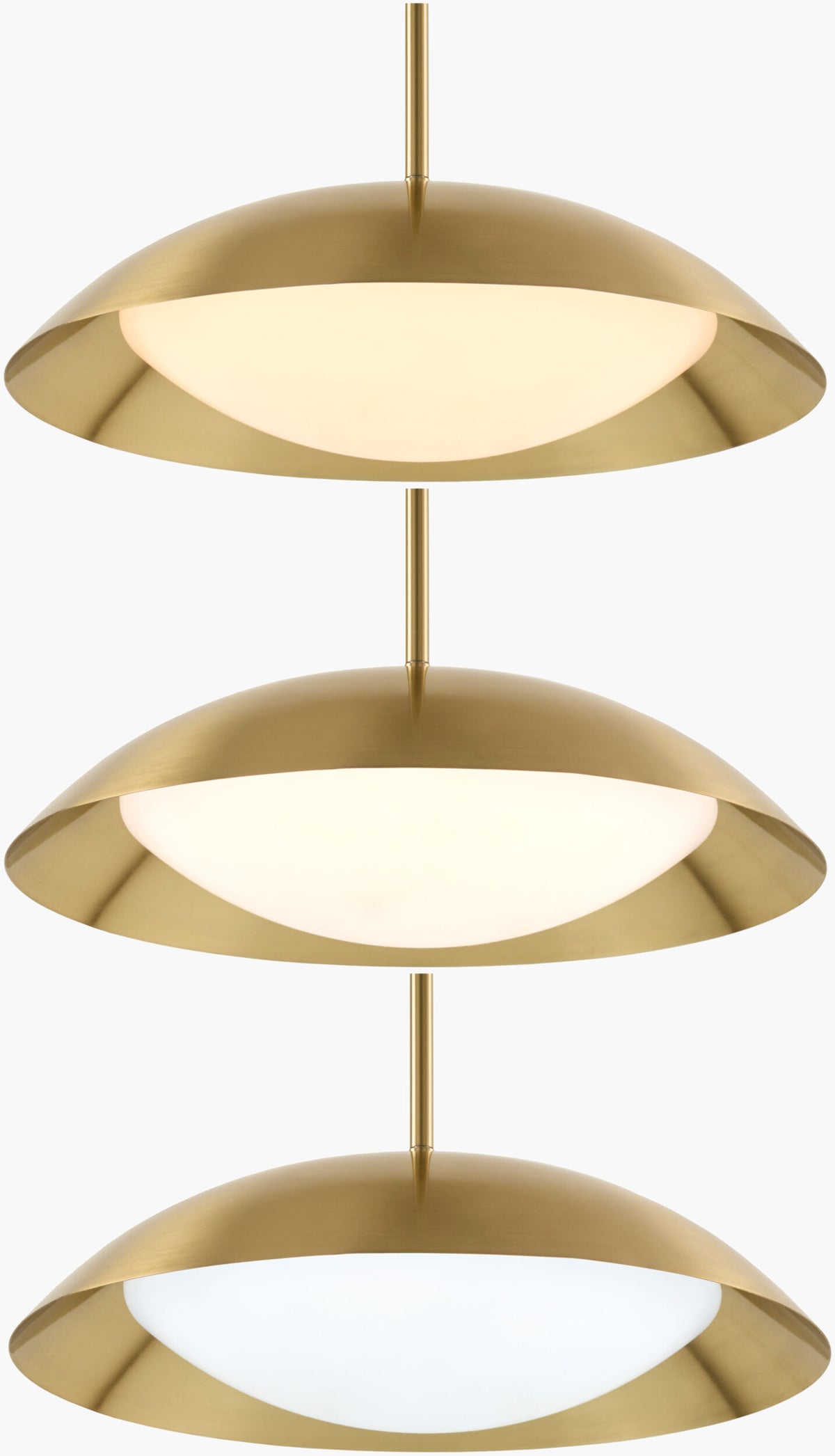 Warmandi Iron Pendant Light, Electroplated Metallic Gold