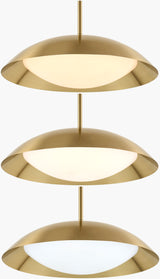 Warmandi Iron Pendant Light, Electroplated Metallic Gold