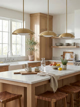 Warmandi Iron Pendant Light, Electroplated Metallic Gold