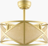 Windora Iron Chandelier, Painted Gold (WRA-004)