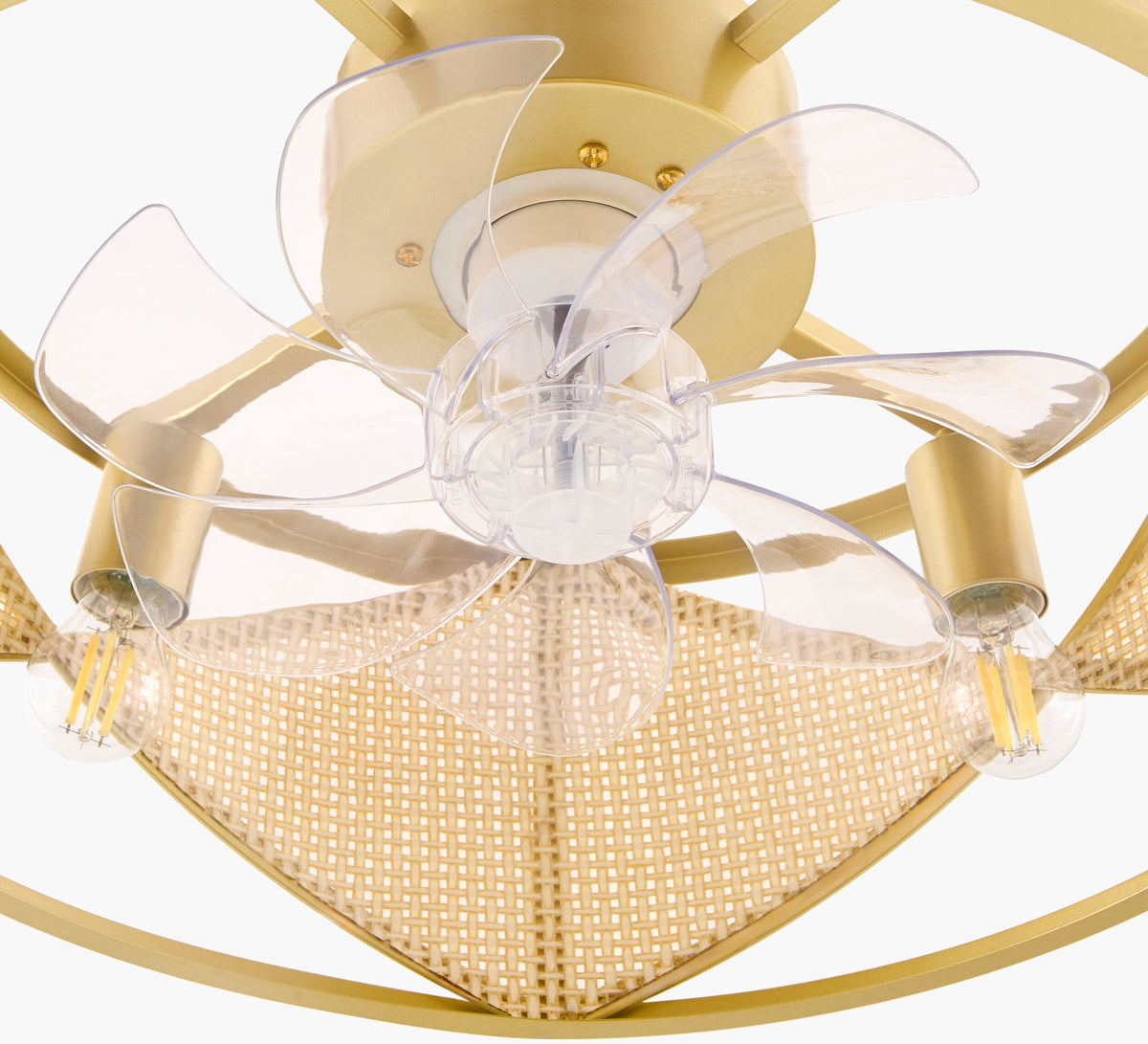Windora Iron Chandelier, Painted Gold (WRA-004)