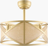 Windora Iron Chandelier, Painted Gold (WRA-004)