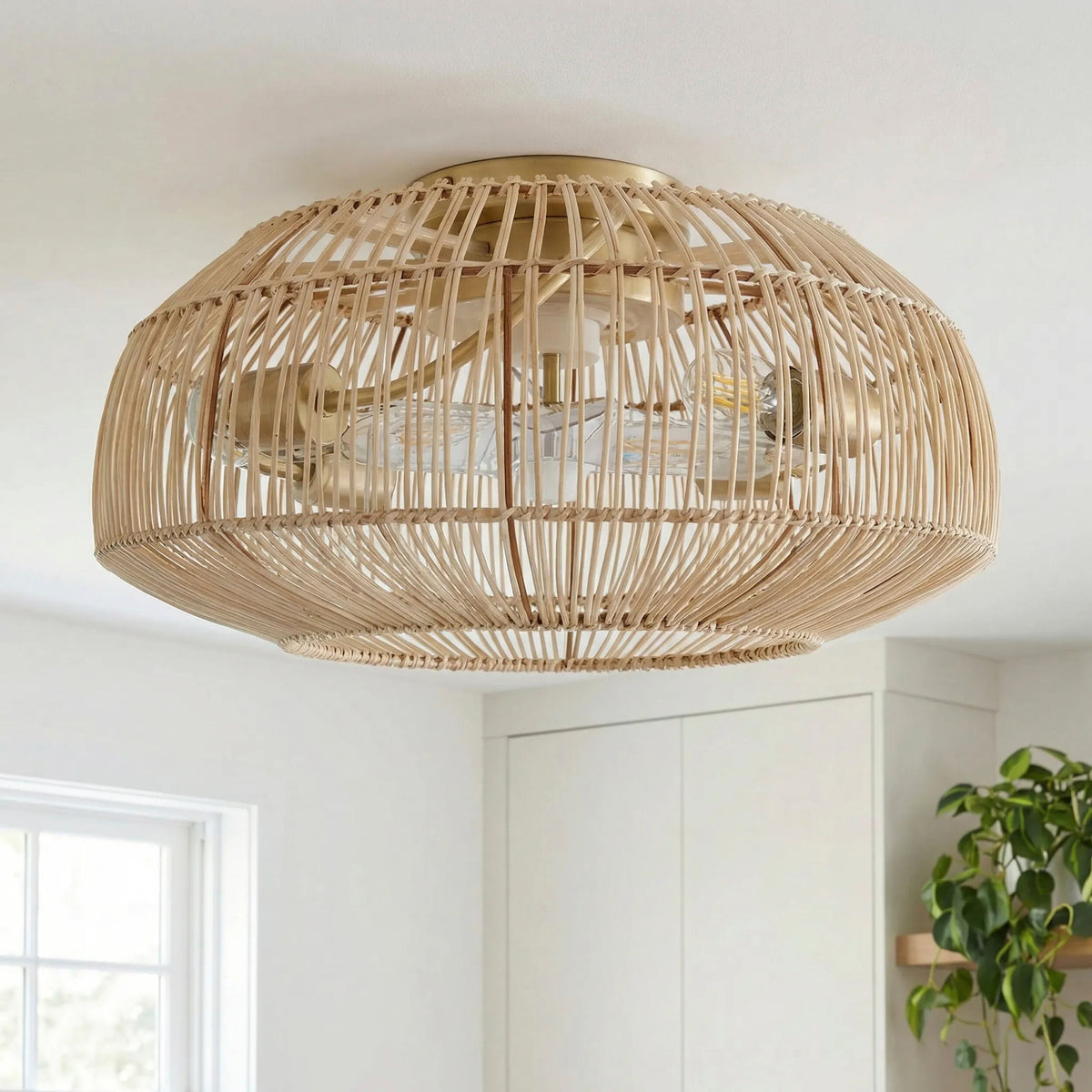 Windora Iron Chandelier, Painted Gold