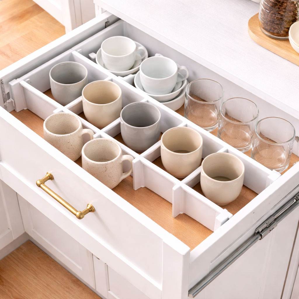 Drawer Organizer With Adjustable Dividers