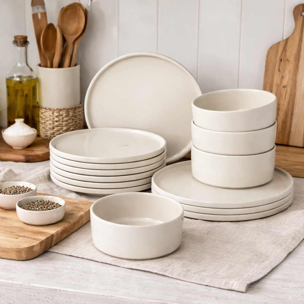 12-Piece Stoneware Set For 4 People