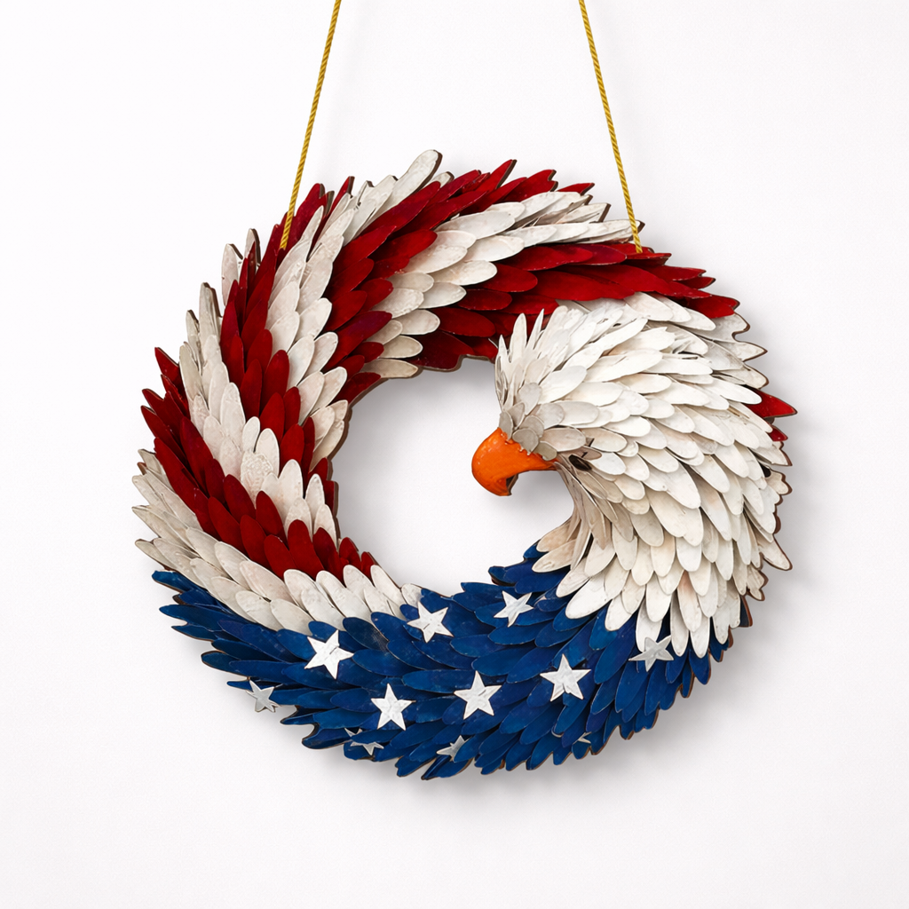 Wooden Decorative Door Hanging With Eagle Motif