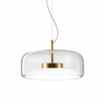 Glass Pendant Lamp With Gold Detail