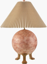Xian 32" Cement Table Lamp, Painted Blush