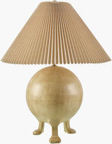 Xian 32" Cement Table Lamp, Painted Light Gray