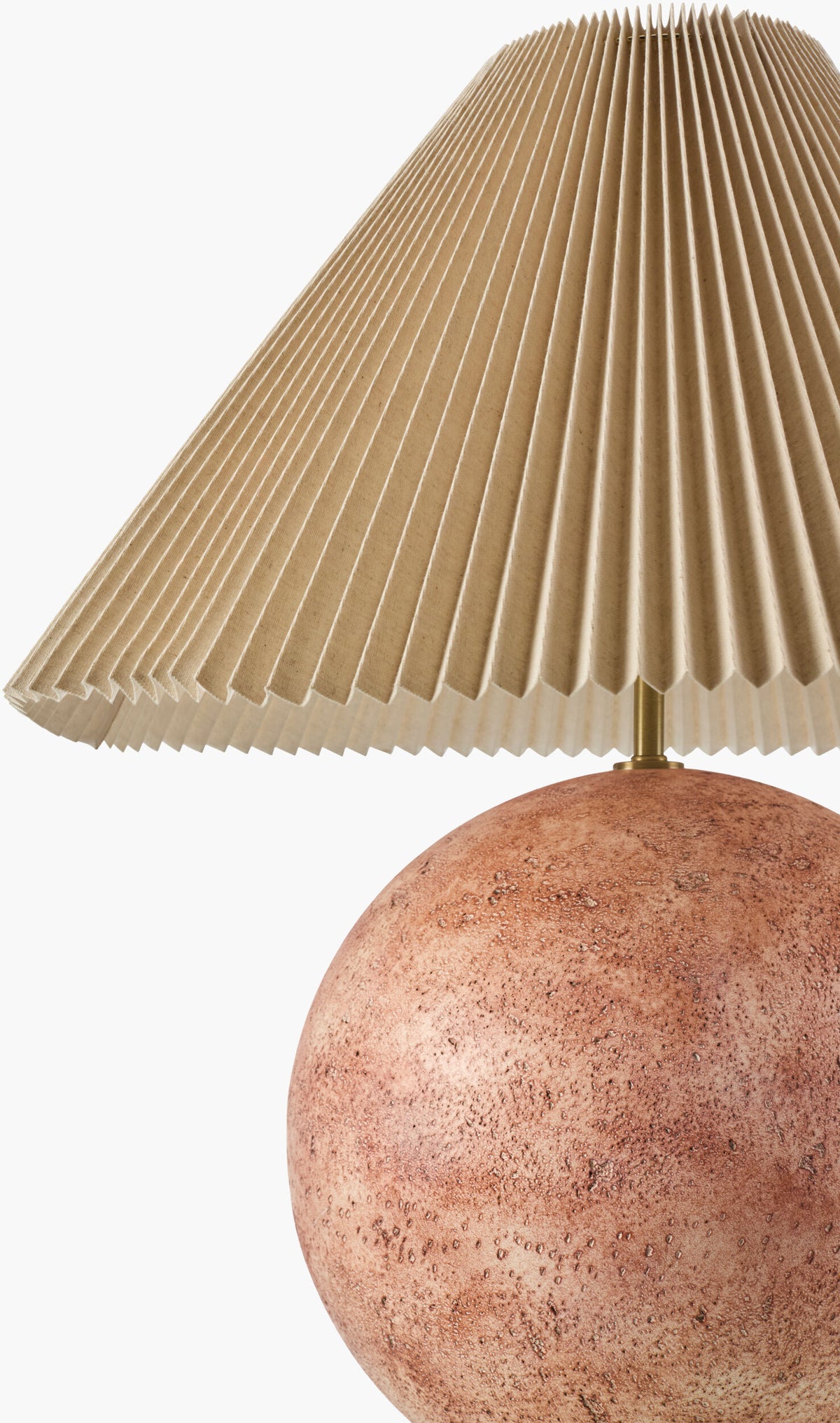 Xian 32" Cement Table Lamp, Painted Blush