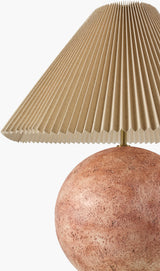 Xian 32" Cement Table Lamp, Painted Blush