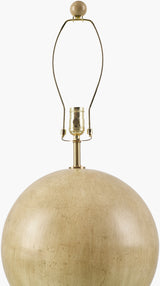Xian 32" Cement Table Lamp, Painted Light Gray