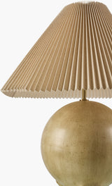 Xian 32" Cement Table Lamp, Painted Light Gray