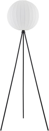 Yalata 62" Iron Floor Lamp, Hand Painted Black