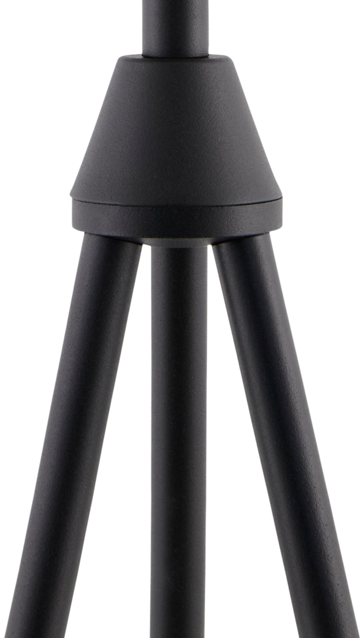 Yalata 62" Iron Floor Lamp, Hand Painted Black