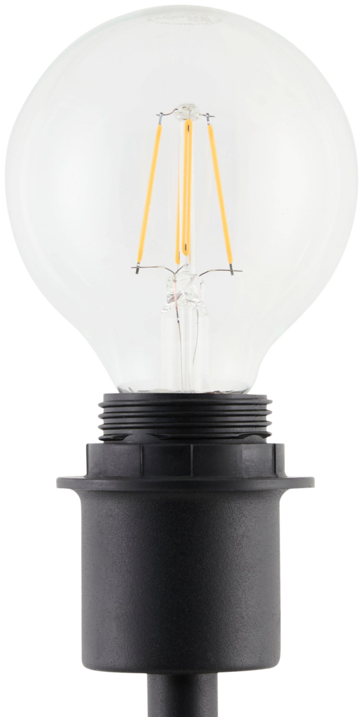 Yalata 62" Iron Floor Lamp, Hand Painted Black