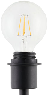 Yalata 62" Iron Floor Lamp, Hand Painted Black