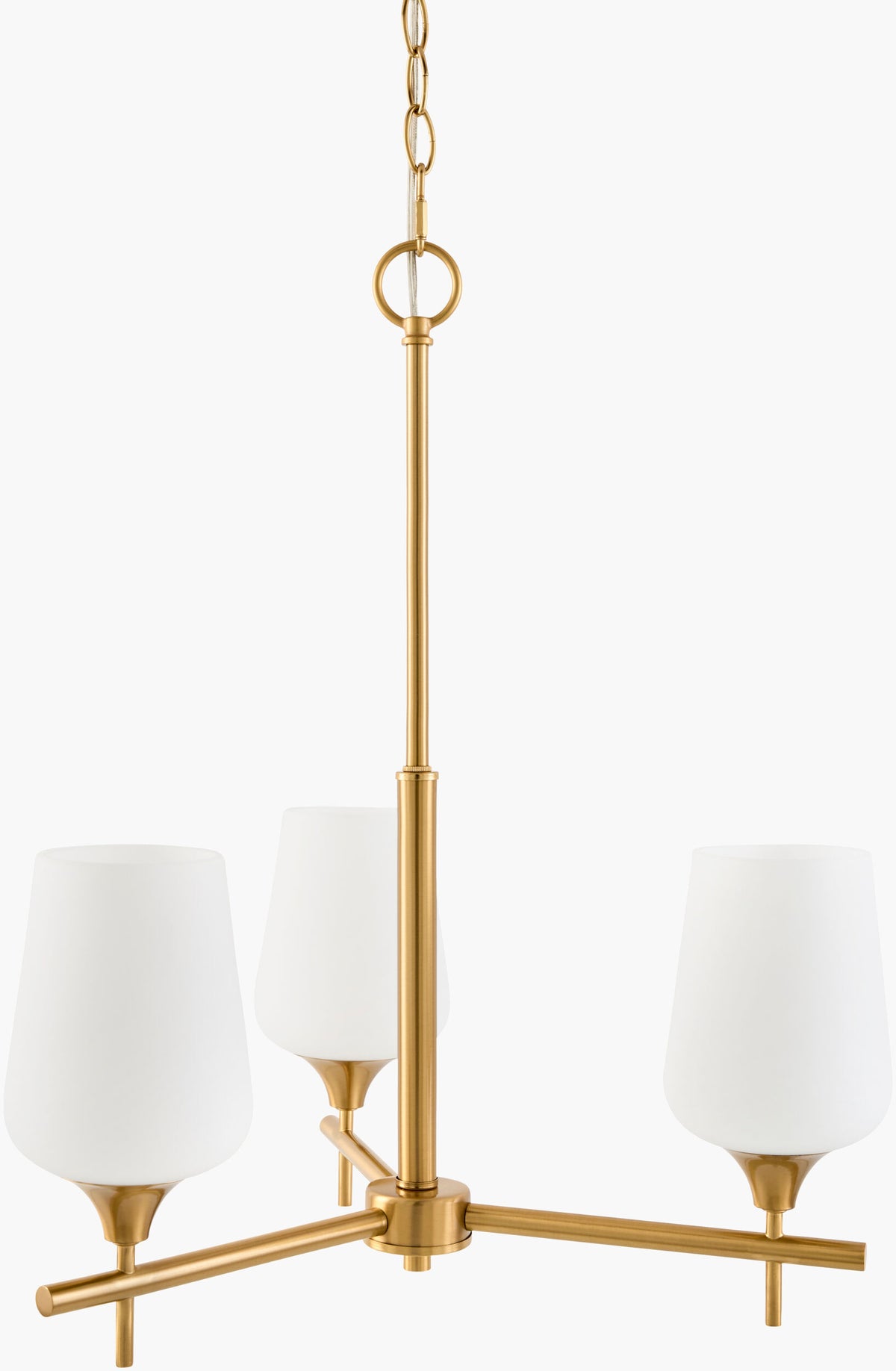 Yueva Iron Chandelier, Electroplated Metallic Brass (YUEV-006)