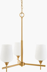 Yueva Iron Chandelier, Electroplated Metallic Brass (YUEV-006)