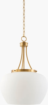 Yueva Iron Pendant Light, Electroplated Metallic Brass (YUEV-014)