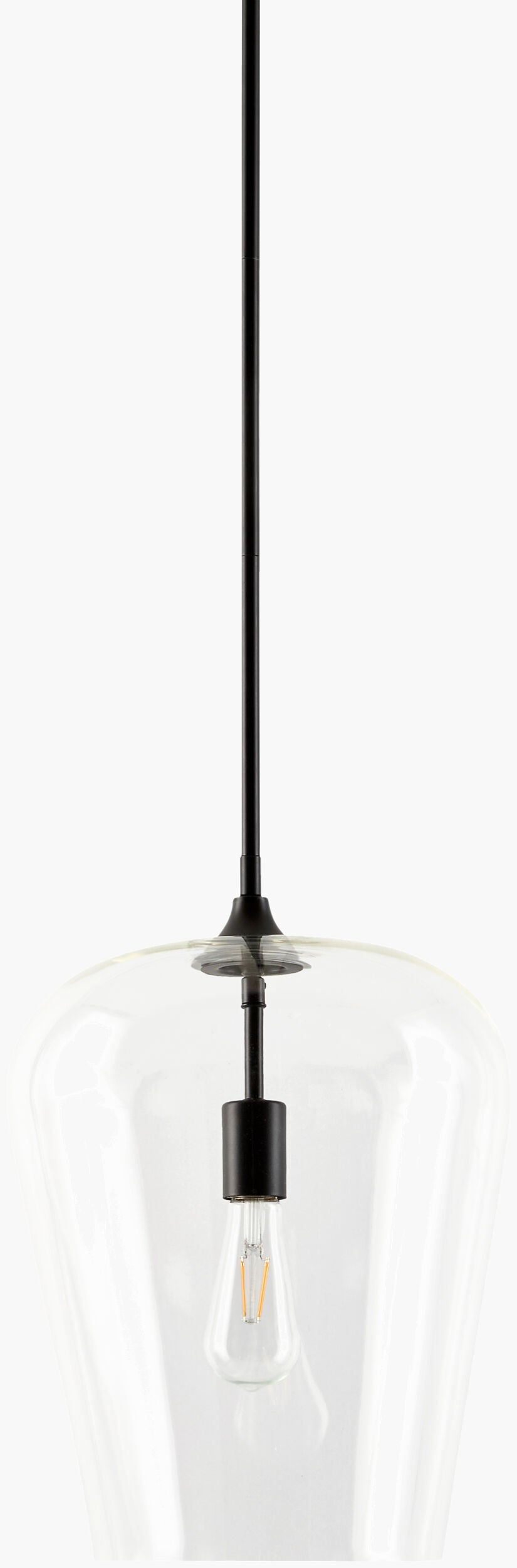 Yueva Iron Pendant Light, Powder Coated Black (YUEV-027)