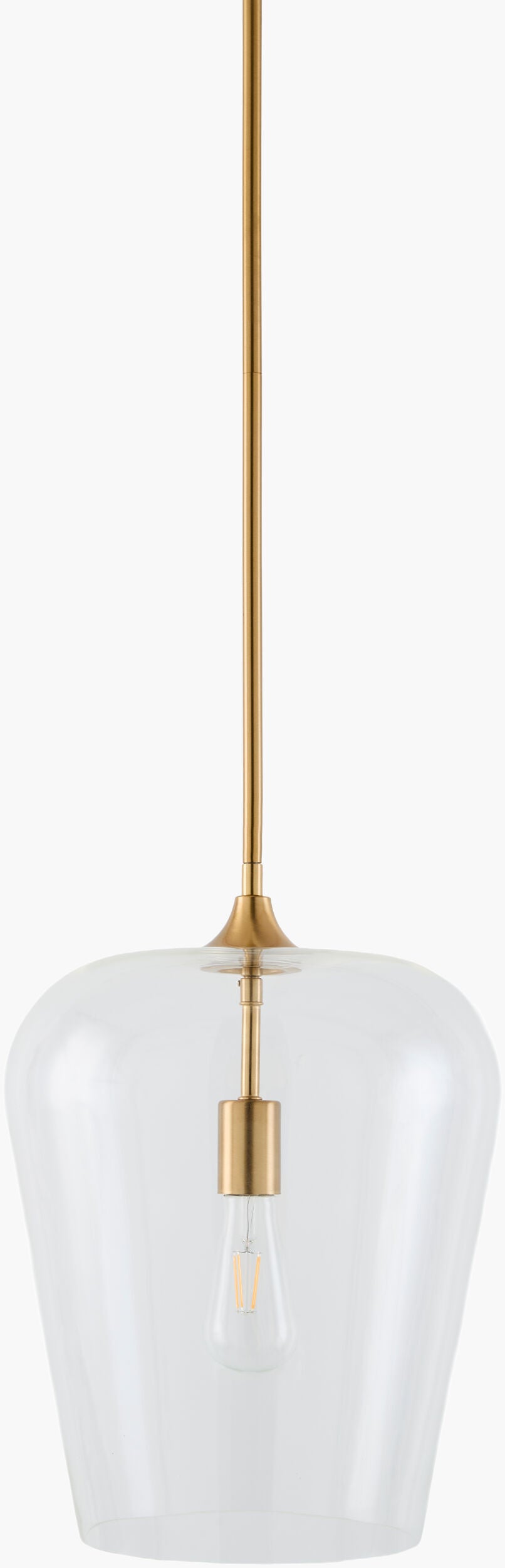 Yueva Iron Pendant Light, Electroplated Metallic Brass (YUEV-028)