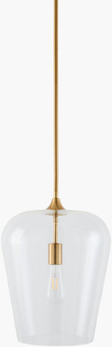 Yueva Iron Pendant Light, Electroplated Metallic Brass (YUEV-028)