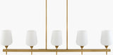 Yueva Iron Chandelier, Electroplated Metallic Brass (YUEV-050)