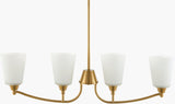 Yueva Iron Chandelier, Electroplated Metallic Brass (YUEV-074)