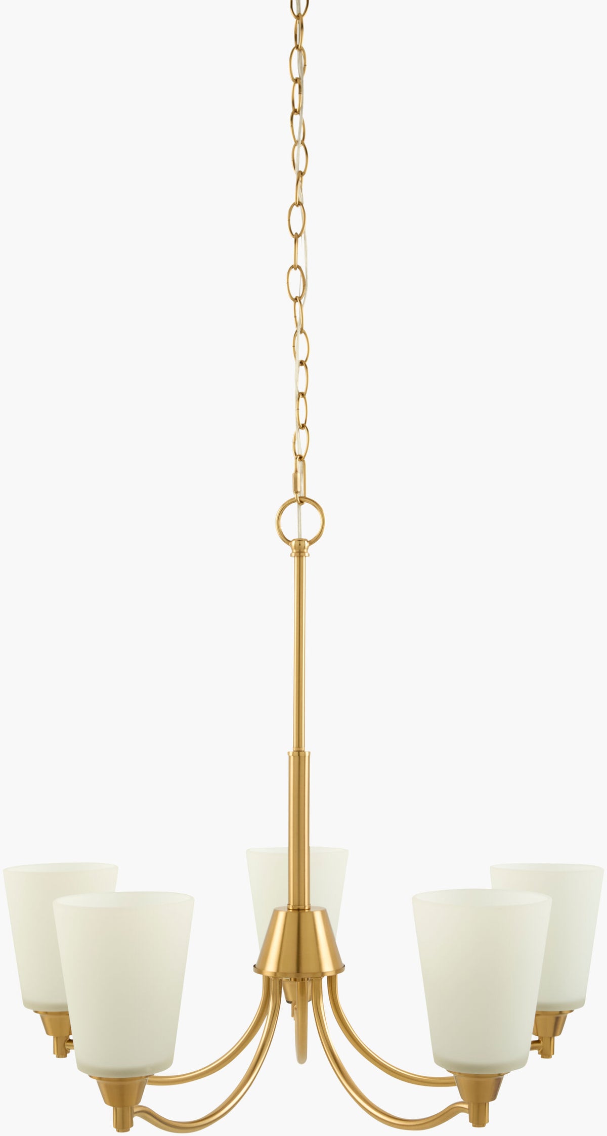 Yueva Iron Chandelier, Electroplated Metallic Brass (YUEV-078)