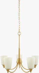 Yueva Iron Chandelier, Electroplated Metallic Brass (YUEV-078)