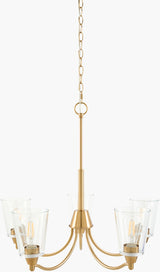 Yueva Iron Chandelier, Electroplated Metallic Brass (YUEV-086)