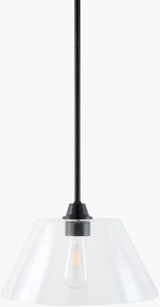 Yueva Iron Pendant Light, Powder Coated Black