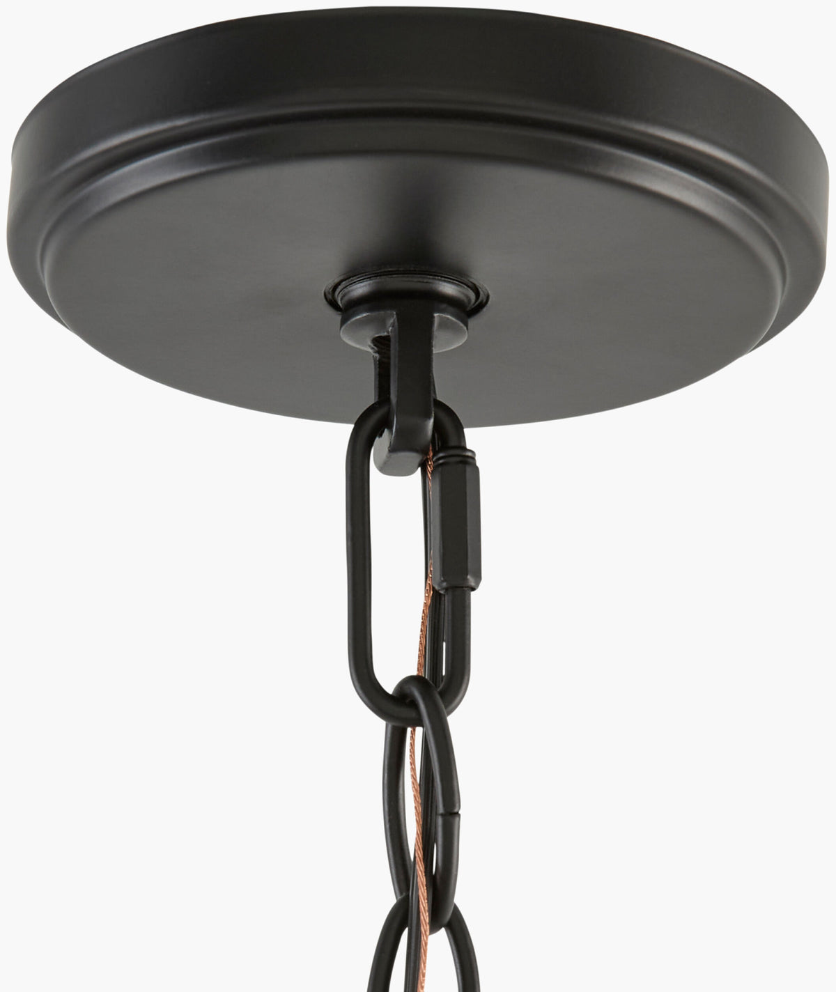 Yueva Iron Chandelier, Powder Coated Black (YUEV-005)