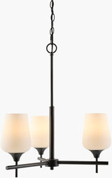 Yueva Iron Chandelier, Powder Coated Black (YUEV-005)