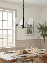 Yueva Iron Chandelier, Powder Coated Black (YUEV-005)