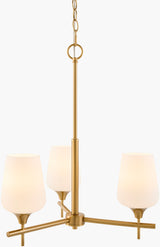 Yueva Iron Chandelier, Electroplated Metallic Brass (YUEV-006)