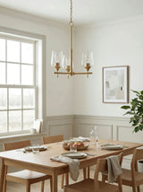 Yueva Iron Chandelier, Electroplated Metallic Brass (YUEV-008)