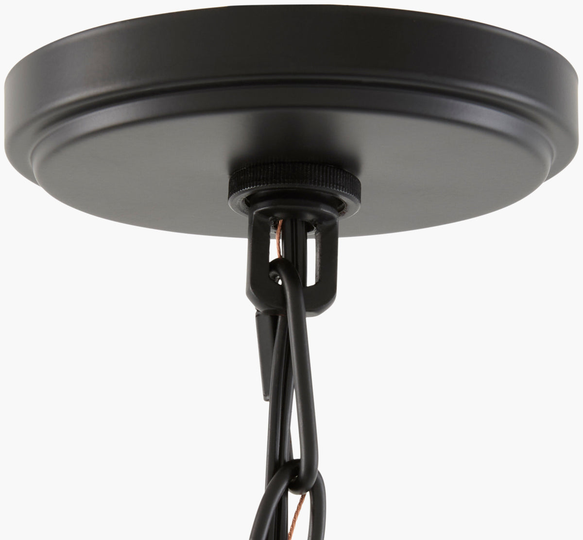 Yueva Iron Chandelier, Powder Coated Black (YUEV-009)