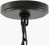 Yueva Iron Chandelier, Powder Coated Black (YUEV-009)