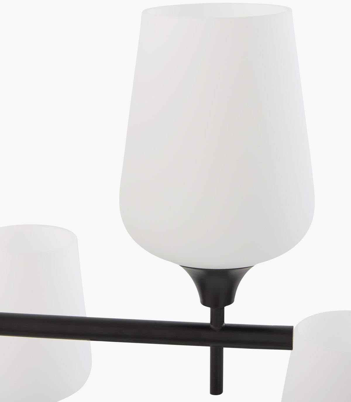 Yueva Iron Chandelier, Powder Coated Black (YUEV-009)