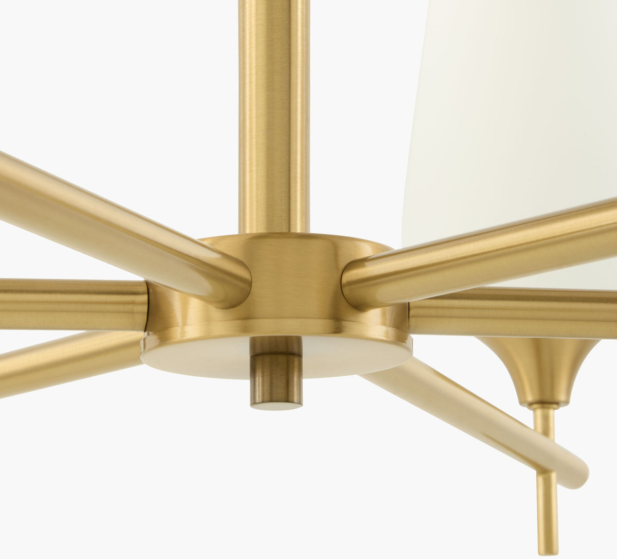 Yueva Iron Chandelier, Electroplated Metallic Brass (YUEV-010)