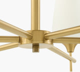 Yueva Iron Chandelier, Electroplated Metallic Brass (YUEV-010)