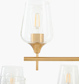 Yueva Iron Chandelier, Electroplated Metallic Brass (YUEV-012)