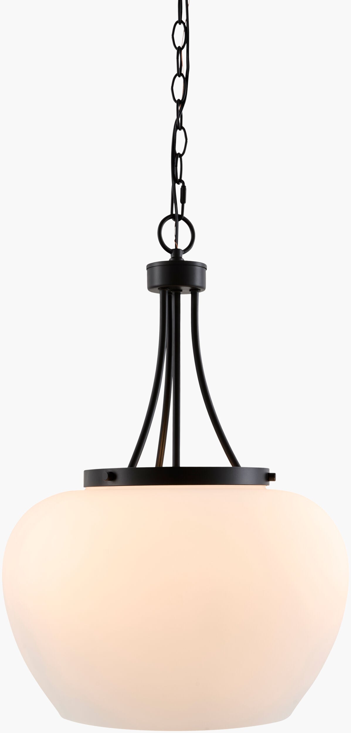 Yueva Iron Pendant Light, Powder Coated Black (YUEV-013)