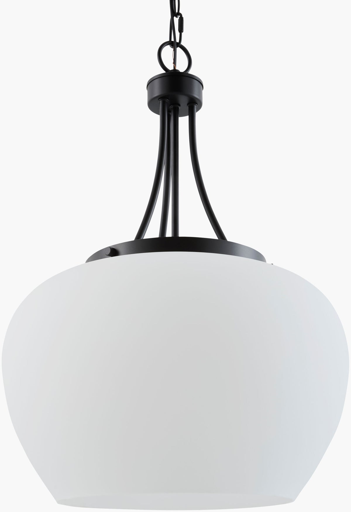 Yueva Iron Pendant Light, Powder Coated Black (YUEV-013)