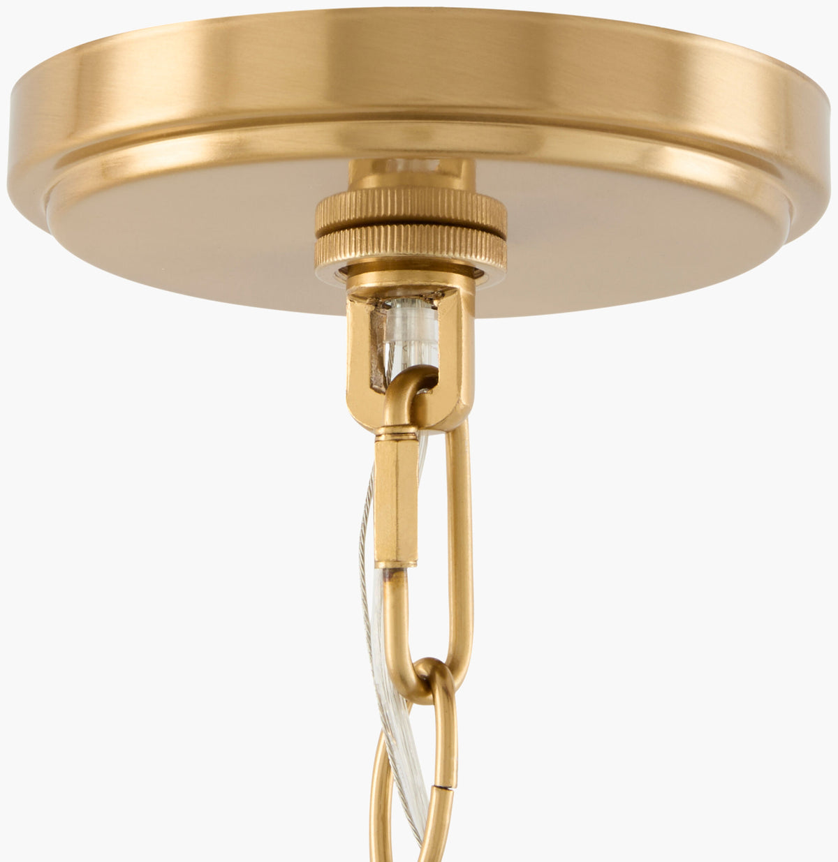Yueva Iron Pendant Light, Electroplated Metallic Brass (YUEV-014)